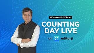 #ElectionsWithVikram Counting Day Show LIVE on editorji app