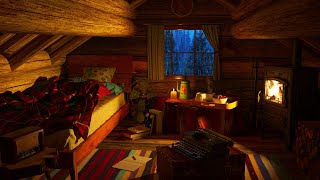 Rain Sounds for Sleeping in a Cozy Cabin | Gentle Rain for Help Insomnia, Sleep and Reduce Stress