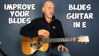 Blues guitar lesson in E