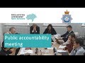 Public accountability meeting – 25 July 2017