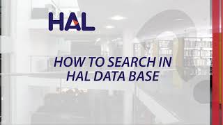 How to search in HAL database ?