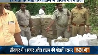 Sitapur: UP Police Recovers Illegal Liquor from SP Leader's Brother's Godown - India TV