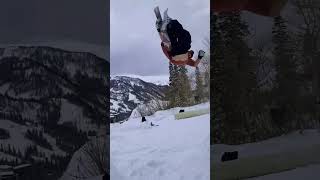 Making our own terrain park in Utah $  #shorts #utah #alta