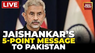 S Jaishankar Speech Today LIVE | Jaishankar Exposes Pakistan's Terrorism, Sends Out Big Message