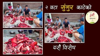 2 ota sungur ko masu kateko | Sungur ko masu | Pig meat |  how to | dashain |  Ramesh deupate