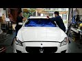 【マセラティ】フロントガラス交換 maserati quattroporte windshield replacement