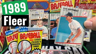 1989 Fleer Baseball Wax Box - Junk Wax Rip!