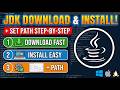 How to Download & Install Java JDK | Set Path & Run First Program(2026)