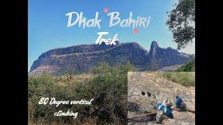 DHAK BAHIRI CAVE  TREK:  80 DEGREE VERTICAL CLIMBING