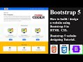 How to build/design a website using Bootstrap 5 in html css | Bootstrap 5 Website Design Tutorial