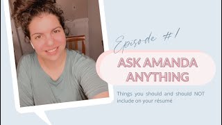 References vs Letters of Recommendation - 💬  Ask Amanda Anything Ep. #1