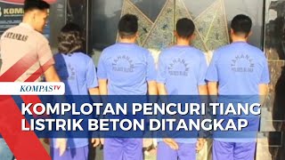 Polisi Tangkap Komplotan Pencuri Tiang Listrik Beton di Blora, 4 Pelaku Terancam 5 Tahun Penjara