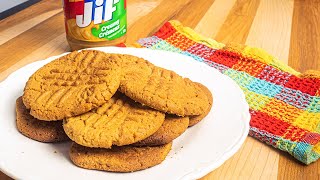 3 Ingredient Peanut Butter Cookies - Dished #Shorts