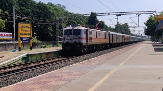 🥺EX BESTRN PUMPS EDLS WAP7 | 1 hour delay 12606 Pallavan express💙 | Indian Railways 🇮🇳