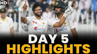 Highlights | Pakistan vs Australia | 1st Test Day 5 | PCB | MM2L