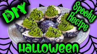 How To Make Halfway To Halloween Spider Web Deviled Egg Recipe