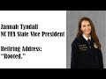 Video 7 - Retiring Address: Zannah Tyndall, NC FFA State Vice President