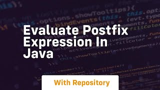 evaluate postfix expression in java