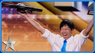 Tani gives LONGEST audition in HISTORY with drone tricks | Auditions | BGT 2024
