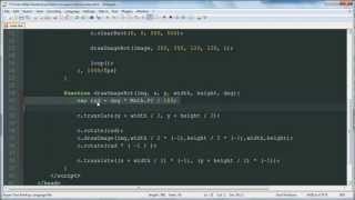 Canvas & Image Rotation - HTML5 Canvas Animation Tutorial 5