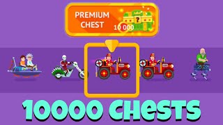 Happy Racing All Characters | 10000 Premium Chests