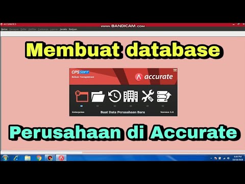 CARA MEMBUAT DATABASE AWAL PERUSAHAAN DI ACCURATE - YouTube