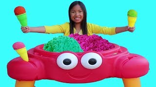 Wendy Pretend Play Selling SAND Ice Cream Crab Toy Shop