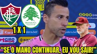 APÓS EMPATE DECEPCIONANTE COM O BOAVISTA! FÁBIO PEDIU A DEMISSÃO DE MANO MENEZES!