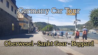 Germany Driving Tour | Oberwesel - Sankt Goar - Boppard | riverside of Rhein