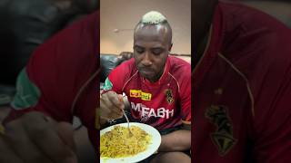 Andre Russell Eating Hyderabadi Biryani #shorts #jasonroy #foodlover #davidwiese #gurbaz #tataipl