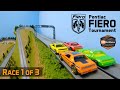 Pontiac Fiero Tournament (Race 1 of 3) Downhill Diecast Racing