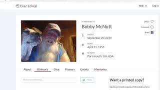 RIP Bobby Mcnutt (We paid Melcher Funeral Home to make this obituary)
