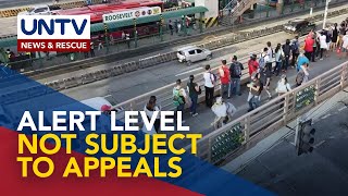 Alert level system cannot be subjected to appeals — DOH