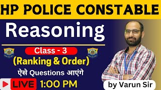 HP Police Constable 2024 | Reasoning (Class -3) | Practice Questions #hppolice