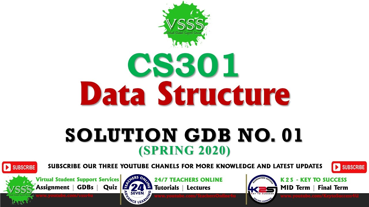 Solution Gdb No 1 Cs301 Data Structure Spring 2020 Youtube Solution Gdb No 1 Cs301 Data Structure Spring 2020 Youtube