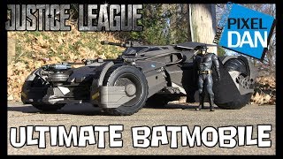 Justice League Ultimate Batmobile Mattel DC Comics 1:10 Scale Vehicle Video Review