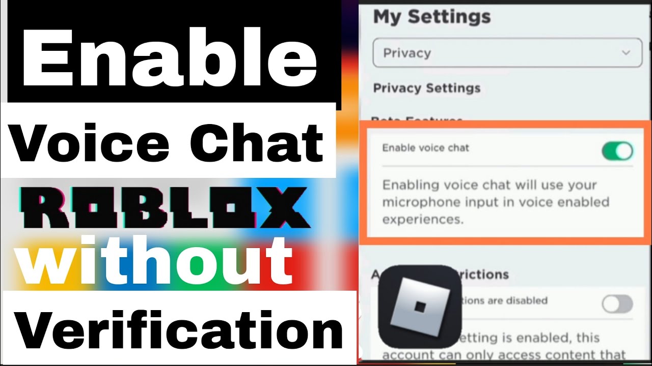 How To Enable Voice Chat On Roblox Without Verification 2023 | Get ...