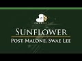 Post Malone, Swae Lee - Sunflower - LOWER Key (Piano Karaoke / Sing Along)