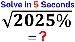 Tricky College Entrance Question | How to Solve Square Root problem in 5 seconds | Olympiad Math