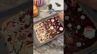 Christmas Chocolate Bark 🍫 #christmas #baking