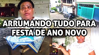 Arrumando tudo pra festa do ano novo 🎉 e mostrando o trabalho do Tonho na obra da Kriscia 😱👏🏻.