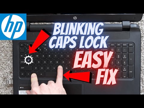 What does it mean when Caps Lock and Num Lock are blinking?