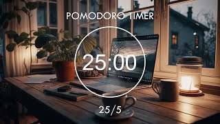 25/5 Pomodoro Timer ★︎ 3-HOUR STUDY WITH ME ★︎ Lofi Focus Music ★︎ Focus Station