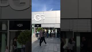 Crowded Outlet Mall in Europe #outlet #outmall #shopping