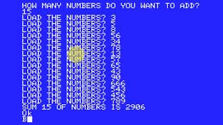 simple calculator MSX BASIC