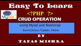 php crud operation using mysql and bootstrap