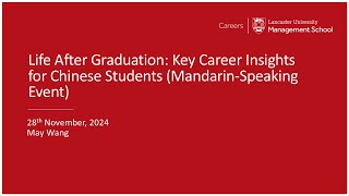 Life After Graduation 2025 China Labour Market