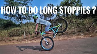 How to do longer stoppies ! [ ABHISHEK SINGH ]