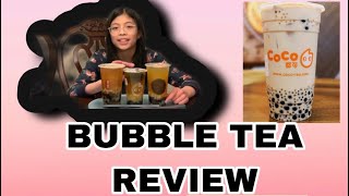 BUBBLE TEA REVIEW GONG CHA VS COCO VS HAPPY TEA (Calgary) PINOY CANADA