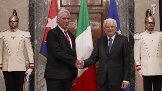 Mattarella riceve il Presidente della Repubblica di Cuba